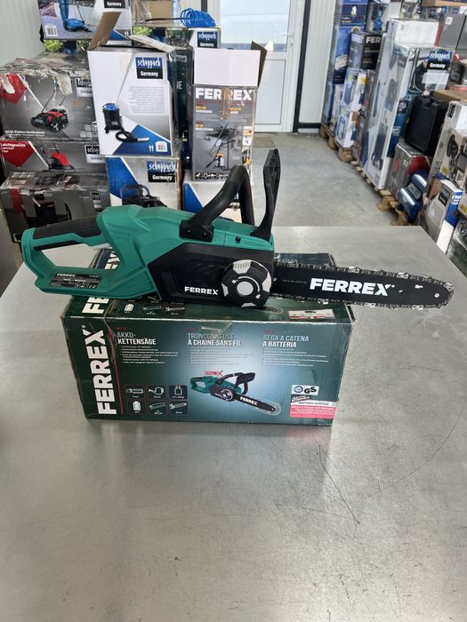 Акумулаторна резачка за дърва Ferrex / Акумулаторен верижен трион