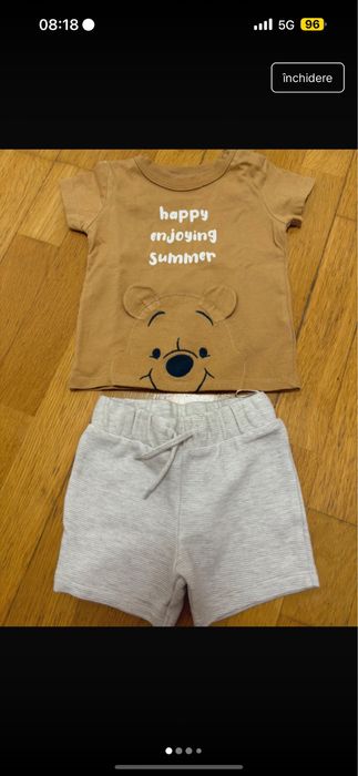 Tricou cu pantaloni scurti C&A