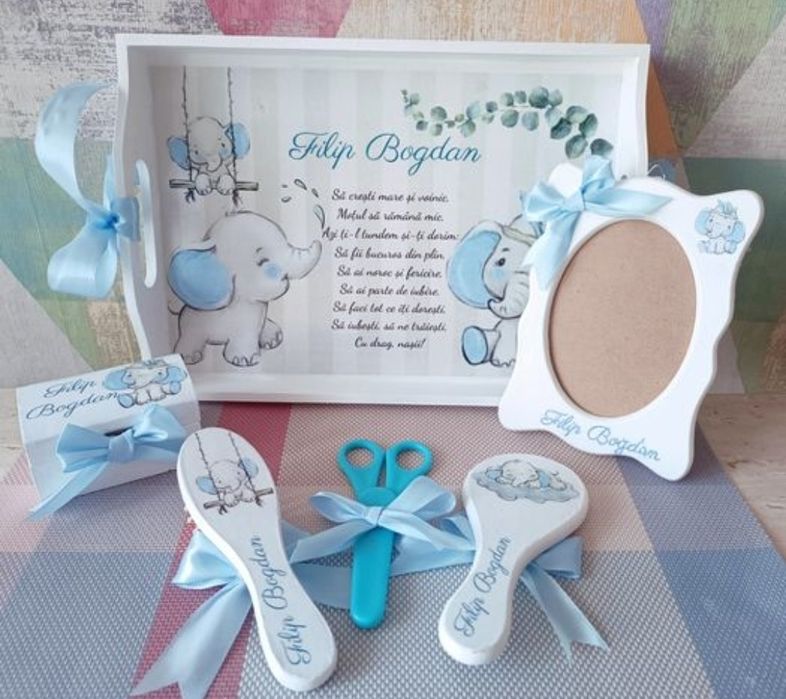 Tăviță moț/ Set moț/ Turta/ set aniversar/ 1 an/ Taiere moț