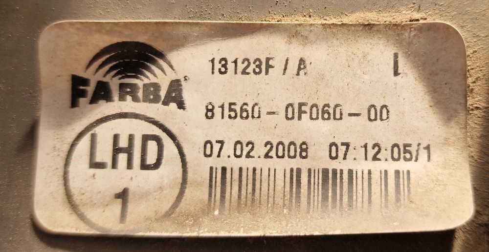 Ляв Стоп Toyota Corolla Verso Тойота Корола Версо 2004г-2008г