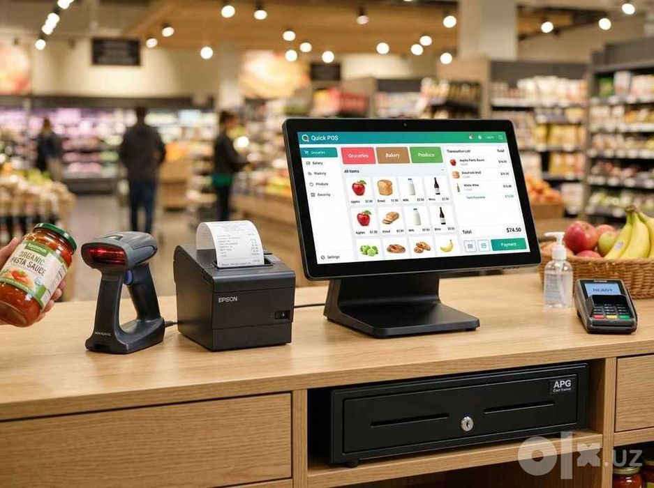 Savdo va ombor tarozisi Kuanyi chek va shtrix kod TradePOS