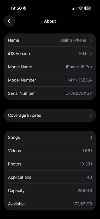 Iphone 16 pro 256 GB