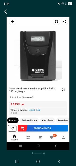 Invertor UPS Centrală Lemne și pereți Riello Net Power NPW 2000.