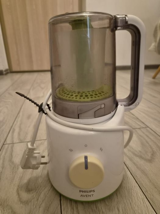 Aparat de gatit cu abur si blender 2in1 Philips Avent SCF870/20, pahar gradat, 1 viteza