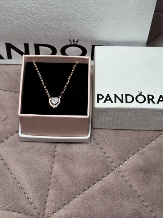 Colier Pandora placat cu aur roz