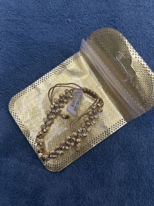 Золото 585 проба серебро браслет