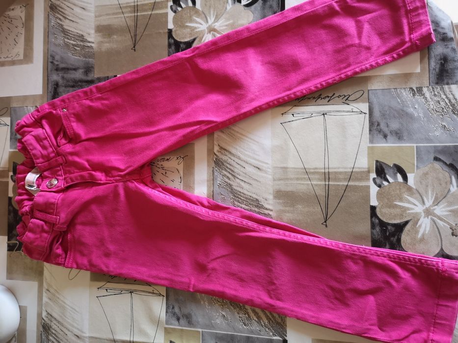 Blugi H&M,roz, 3-4 ani