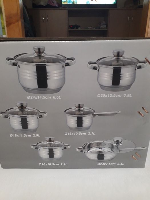 Set oale inox 12 piese