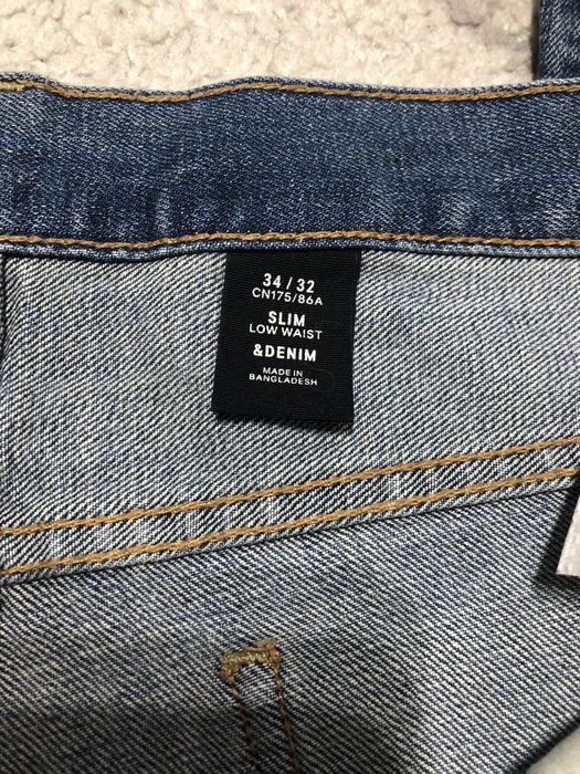 Blugi h&m 34 32 blugi slim blugi barbati cu capse