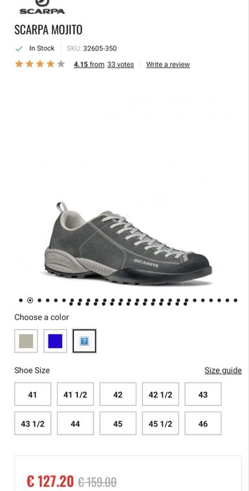 Туристически обувки SCARPA MOJITO . Размер 38