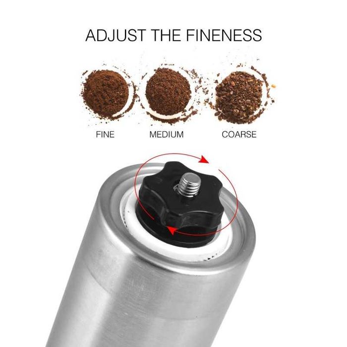 Мелничка за кафе и черен пипер - хром и керамика