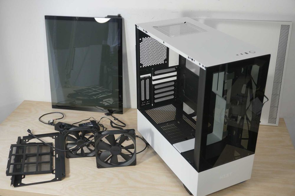 Компютърна кутия NZXT H510 Elite + 2 вентилатора Mid Tower Бял Вкл.ДДС