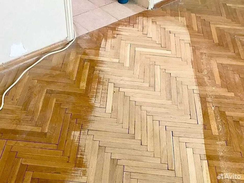 Шлифовка паркета / Реставрация пола без пыли, shlifovka pol parket