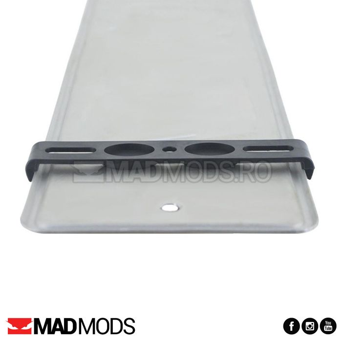 Set suporti placute numar inmatriculare auto fara rama, slim invizibil