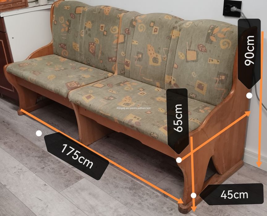 BANCHETA Bucătărie *lemn masiv*