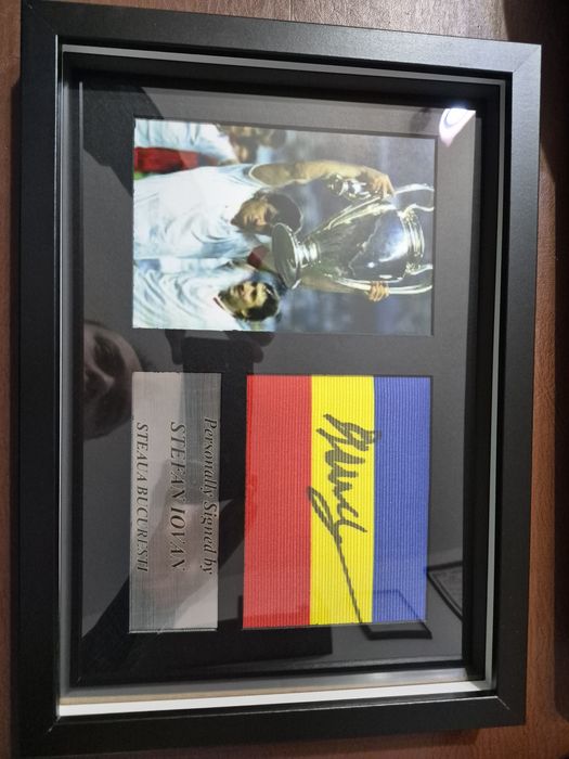 Ștefan Iovan Steaua București banderola de capitan cu autograf
