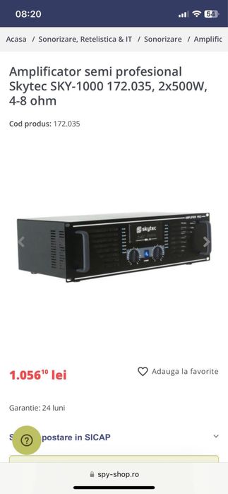 Amplificator SkyTec / Sansui / Sony / Pioneer 2 x 500 W