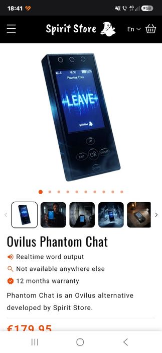 Ovulus Phantom Chat Ghost Hunting , aparat nou, sigilat și nefolosit