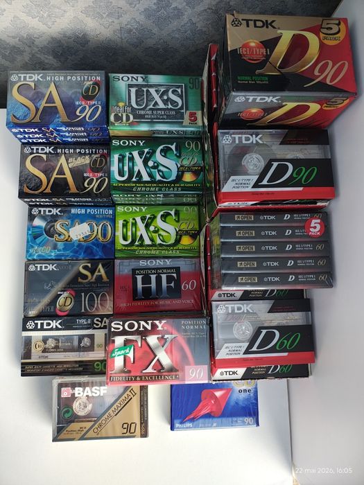 Deck Sony KB920S stare excelenta și casete audio TDK Sony BASF Chrome și normale