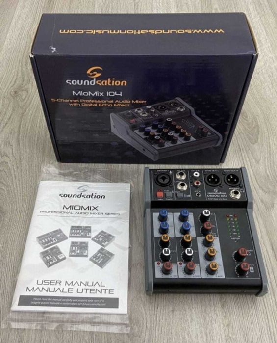 Mini mixer audio Soundsation Miomix 104 nou, la cutie