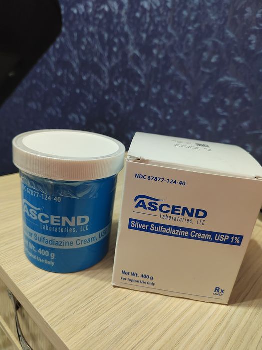 Крем Ascend silver sulfadiazine 1%.