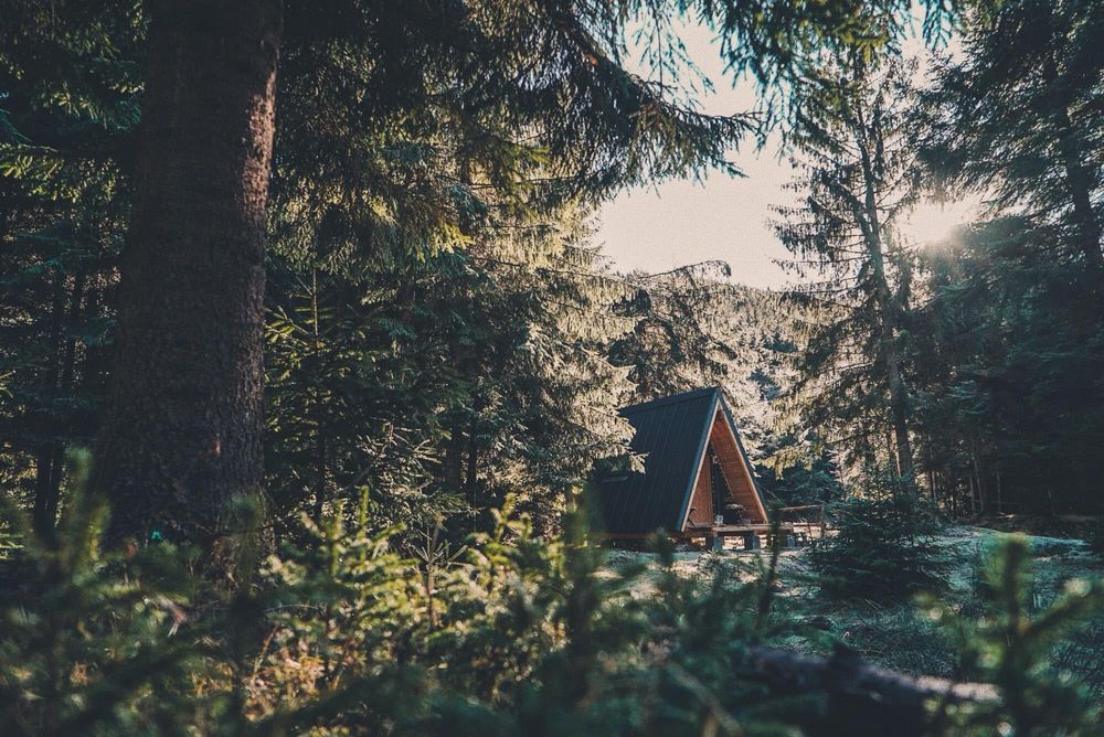 Teren de vânzare cu căsuță A-frame in Valea Ierii