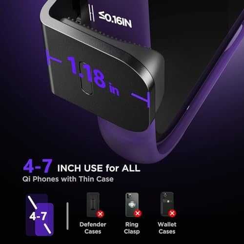 Нов Автоматичен държач за телефон кола 15W Qi зарядно с 7 LED режима