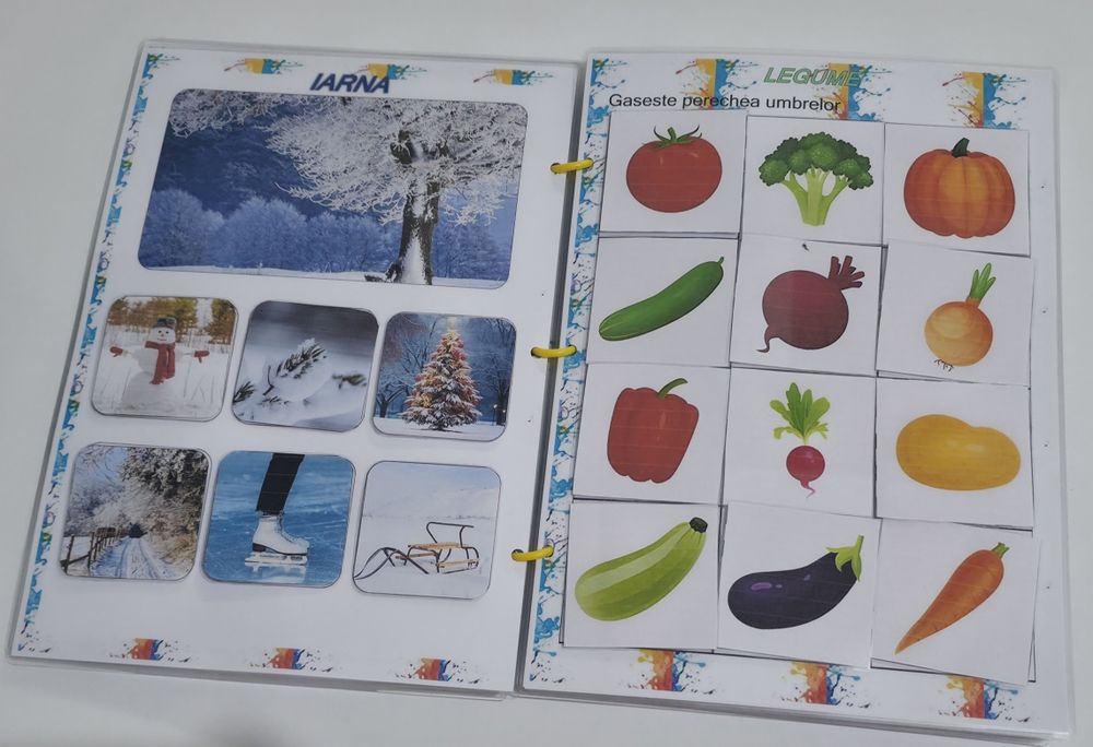 Caiet educativ reutilizabil lucrat manual