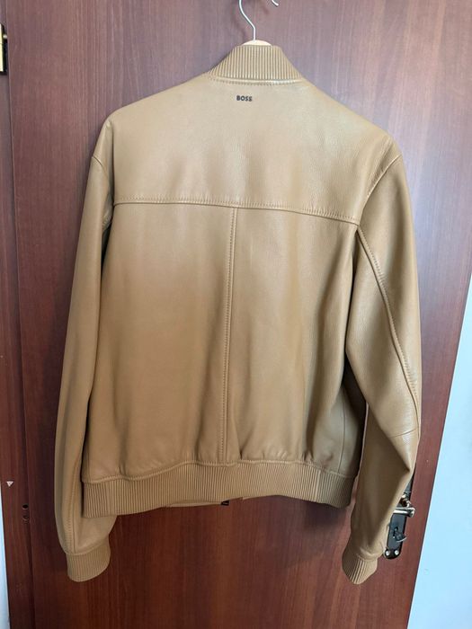 Кожено яке BOSS - агнешка кожа, размер 48/М