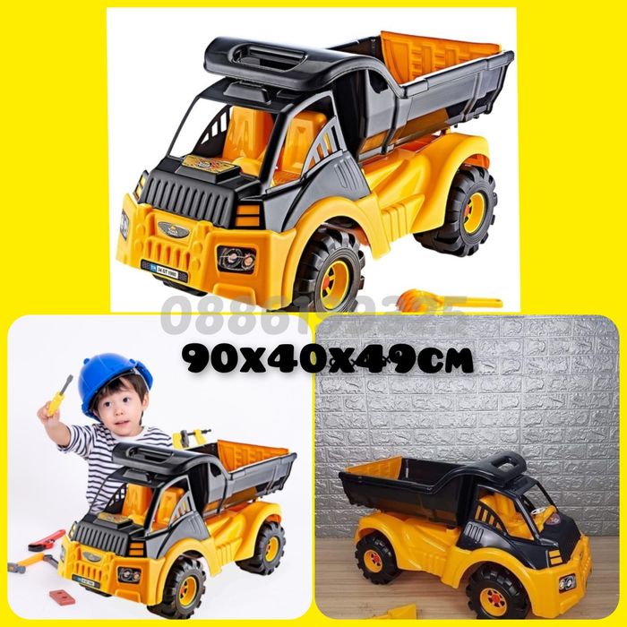 Голям Детски камион Самосвал Mega Mark Truck, 90 см