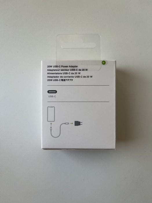 Адаптер питания Apple, 1*Type-C 20Вт, зарядное устройство