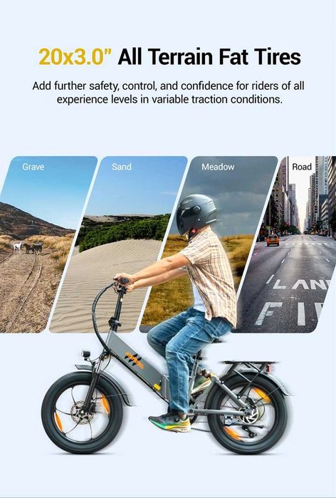 Сгъваемо електрическо колело HillMiles Mile 2 500W 36V 13Ah