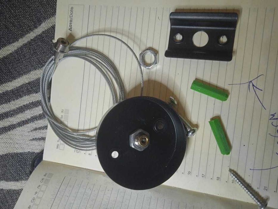 Тросовый подвес  MAYTONI TRA001CW-11B 2метра