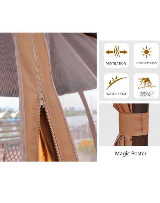 Градинска пергола с алуминиева конструкция