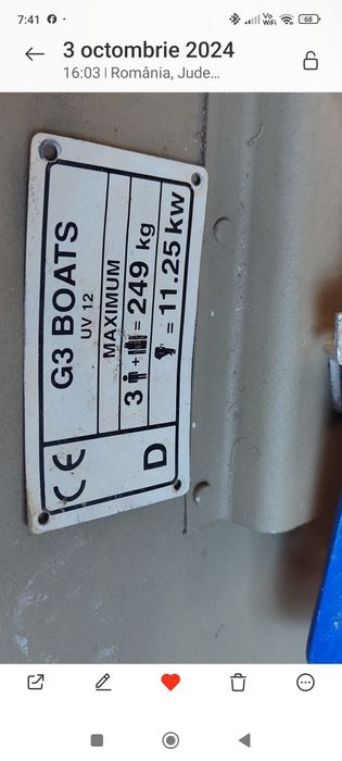 Ansamblu barcă alu,motoare,periodic, pentru pescuit