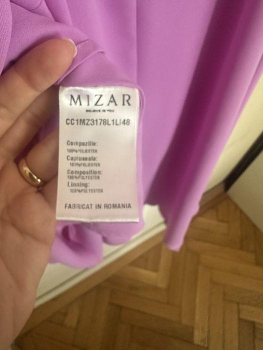 Rochie midi MIZAR roz/mov