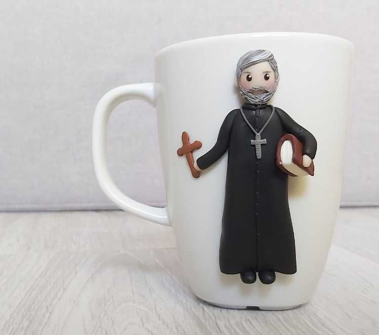 Cana handmade personalizata preot din fimo handmade