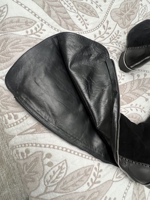 Сапоги замшевые