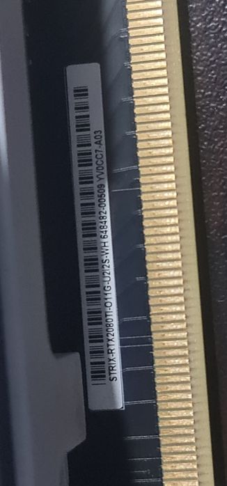 Бяла Asus strix rtx 2080ti 11gb ddr6