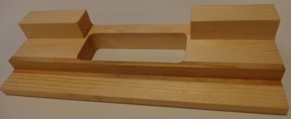 Sablon pentru frezare balamale plate tip pafta de lungime L=100 mm