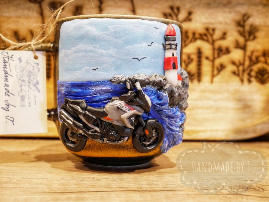 Чаши с декорация от полимерна глина