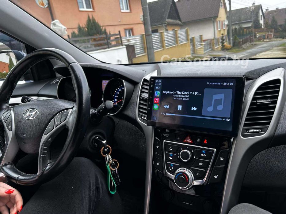 Hyundai i30 - 9" Android Мултимедия Хюндай CarPlay Навигация Андроид