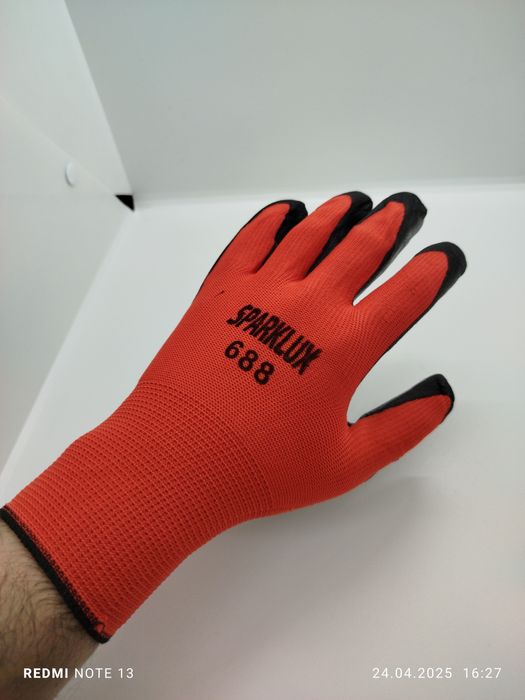 Перчатки рабочие хб белые тканьевые қолбақ қолғап прорезиненные