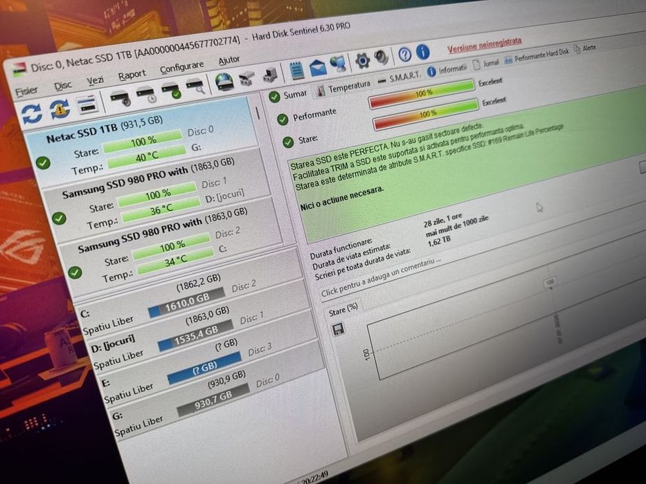 SATA Hard SSD  Netac 1 TB & HDD Hitachi 1TB PC Desktop & HDD West