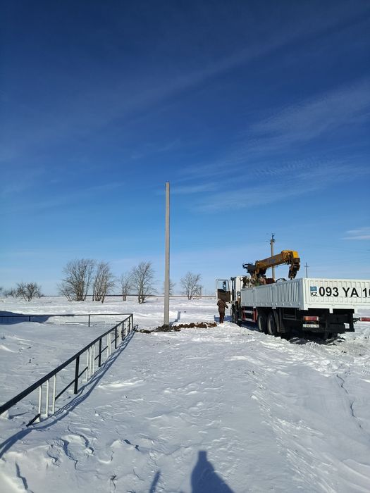 Установка опор ЛЭП