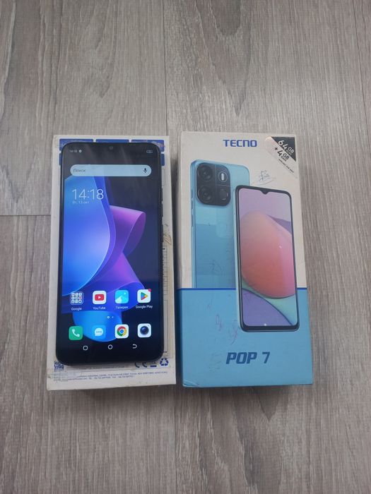 Tecno Pop 7 64gb сатылады