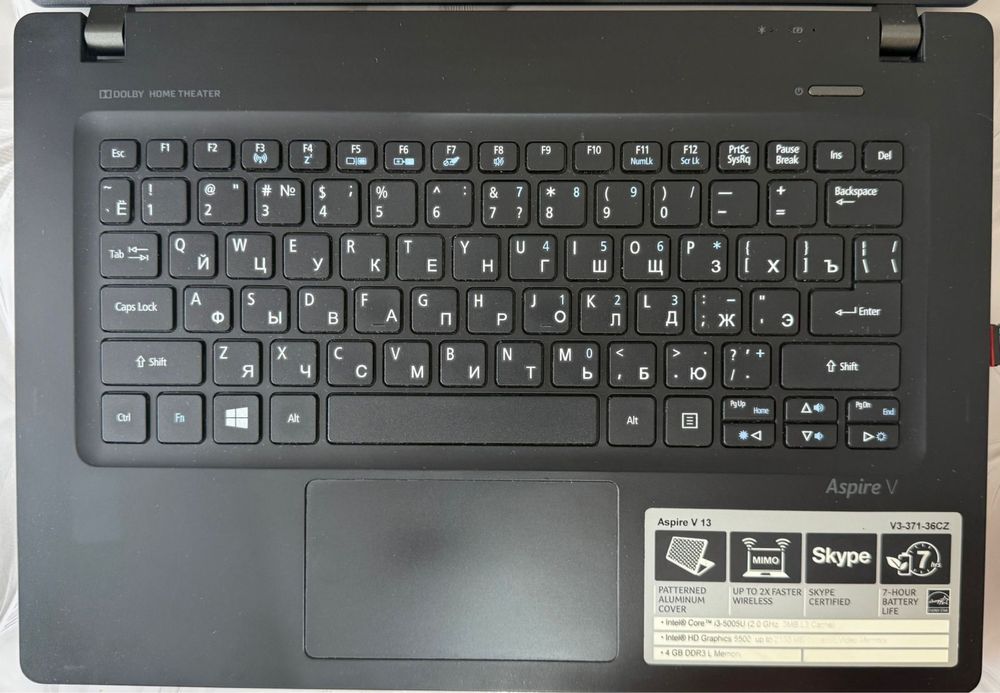 Ноутбук acer aspire V3-371, 13.3