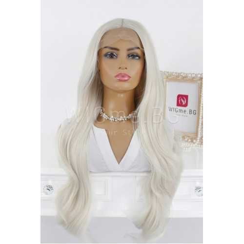 Дълга руса чуплива лейс фронт перука Моника