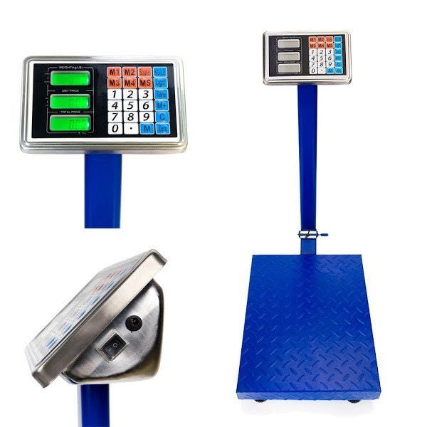 Cantar Electronic 300kg cu acumulator, braț rabatabil, platforma 40*50