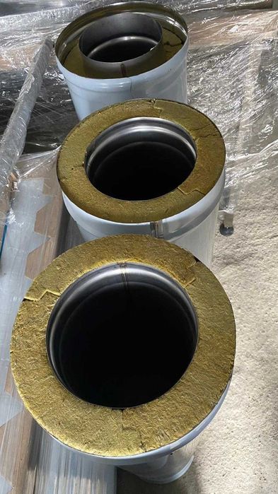 Cos de fum inox izolat. Orice diametru